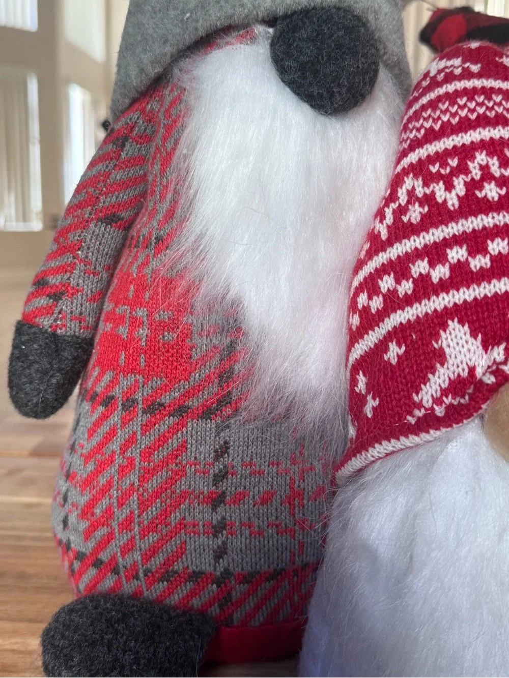 Pottery barn Holiday Gnome family 4. Plush Décor - weighted.